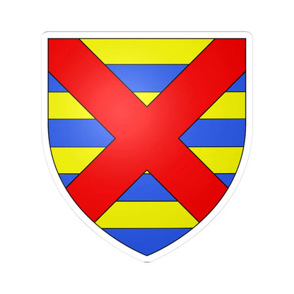 Blason ville be Beveren (Belgium) (Coat of Arms) STICKER Vinyl Kiss-Cut Decal 3 Inch White - The Sticker Space