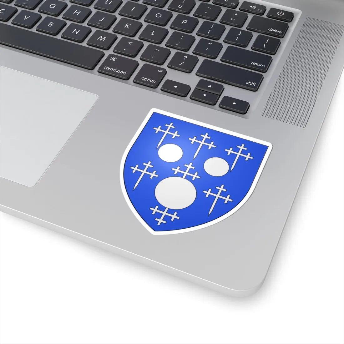 Blason ville be Bovekerke (Belgium) (Coat of Arms) STICKER Vinyl Kiss-Cut Decal - The Sticker Space