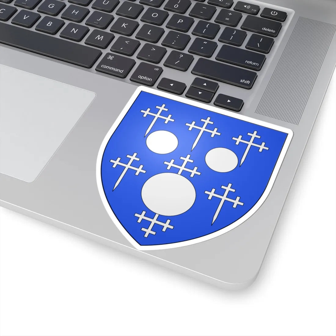 Blason ville be Bovekerke (Belgium) (Coat of Arms) STICKER Vinyl Kiss-Cut Decal - The Sticker Space