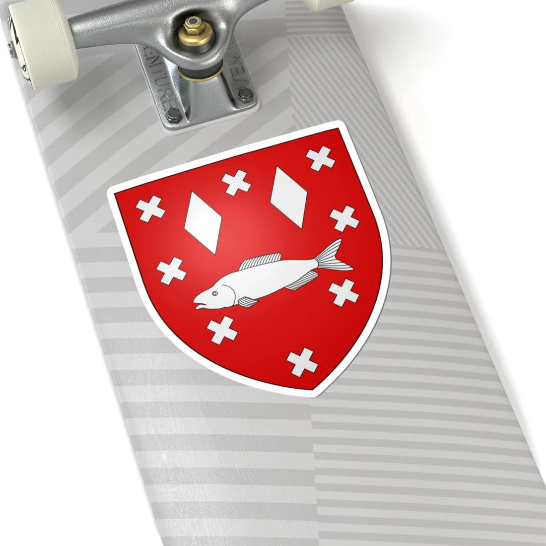 Blason ville be Brasschaat (Belgium) (Coat of Arms) STICKER Vinyl Kiss-Cut Decal - The Sticker Space