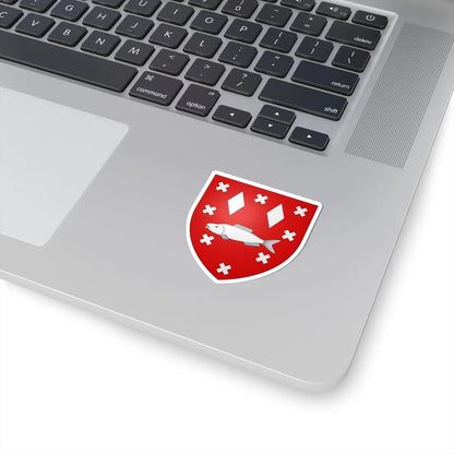 Blason ville be Brasschaat (Belgium) (Coat of Arms) STICKER Vinyl Kiss-Cut Decal - The Sticker Space