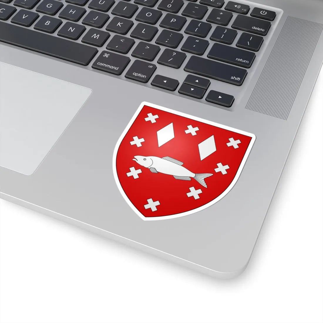 Blason ville be Brasschaat (Belgium) (Coat of Arms) STICKER Vinyl Kiss-Cut Decal - The Sticker Space
