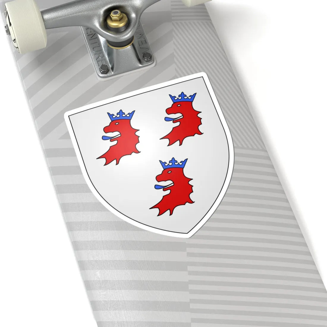 Blason ville be Buizingen (Belgium) (Coat of Arms) STICKER Vinyl Kiss-Cut Decal - The Sticker Space