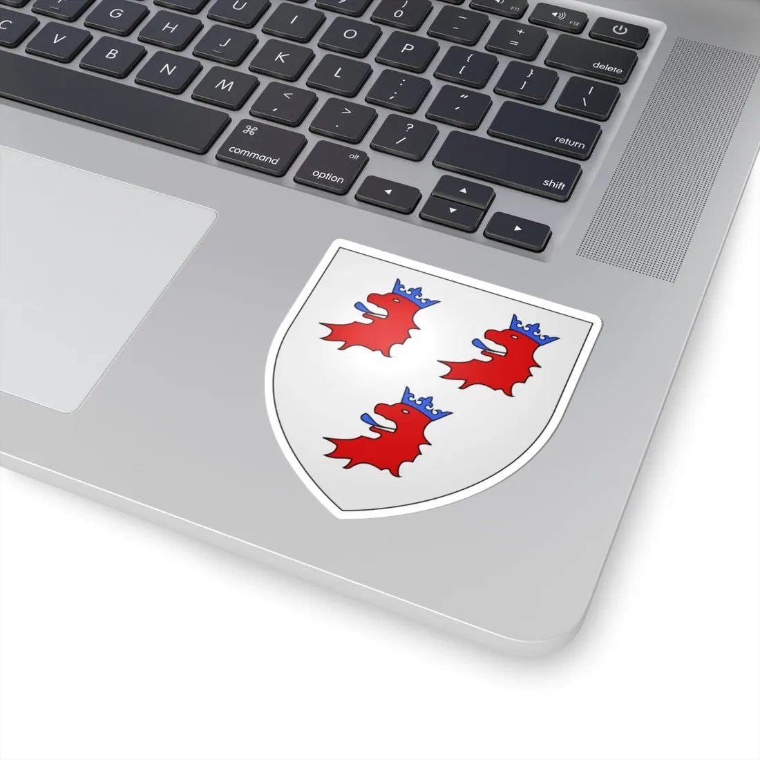 Blason ville be Buizingen (Belgium) (Coat of Arms) STICKER Vinyl Kiss-Cut Decal - The Sticker Space
