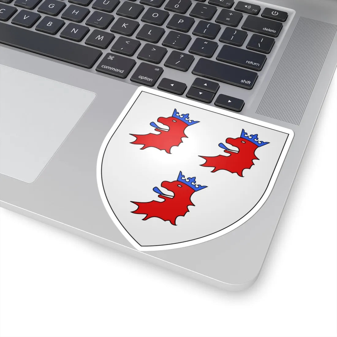 Blason ville be Buizingen (Belgium) (Coat of Arms) STICKER Vinyl Kiss-Cut Decal - The Sticker Space