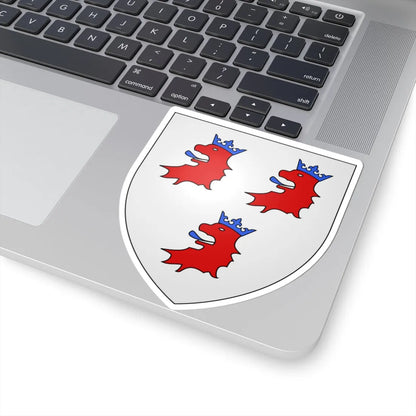 Blason ville be Buizingen (Belgium) (Coat of Arms) STICKER Vinyl Kiss-Cut Decal - The Sticker Space