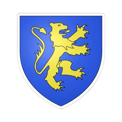 Blason ville be Burst (Belgium) (Coat of Arms) STICKER Vinyl Kiss-Cut Decal 6 Inch White - The Sticker Space