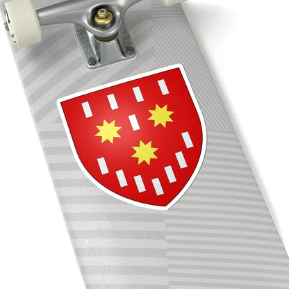 Blason ville be De Pinte (Belgium) (Coat of Arms) STICKER Vinyl Kiss-Cut Decal - The Sticker Space
