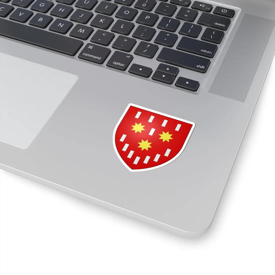 Blason ville be De Pinte (Belgium) (Coat of Arms) STICKER Vinyl Kiss-Cut Decal - The Sticker Space