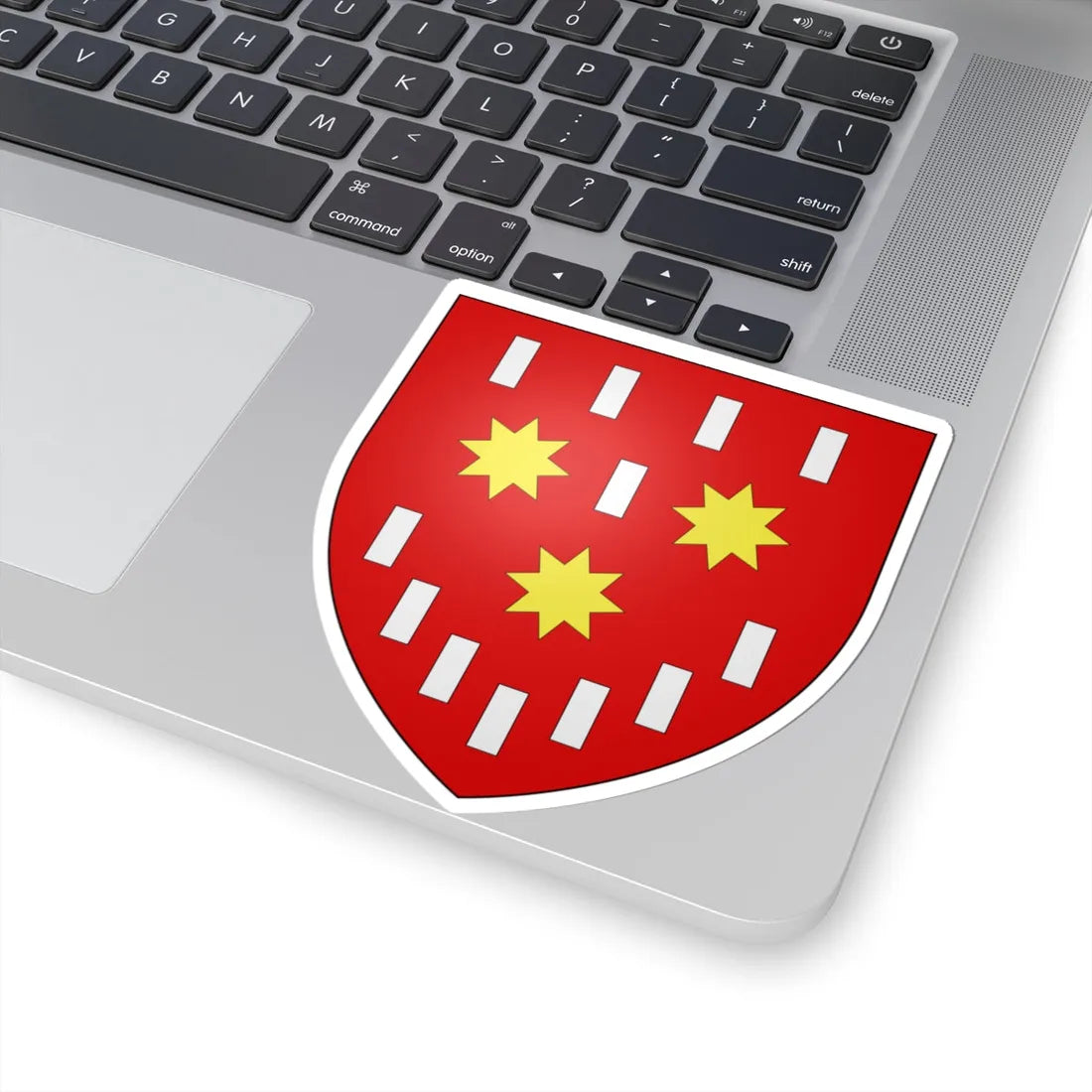 Blason ville be De Pinte (Belgium) (Coat of Arms) STICKER Vinyl Kiss-Cut Decal - The Sticker Space