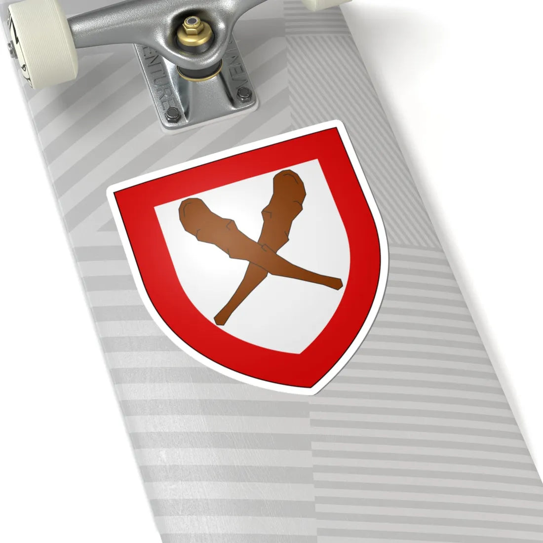 Blason ville be Deftinge (Belgium) (Coat of Arms) STICKER Vinyl Kiss-Cut Decal - The Sticker Space