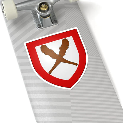 Blason ville be Deftinge (Belgium) (Coat of Arms) STICKER Vinyl Kiss-Cut Decal - The Sticker Space