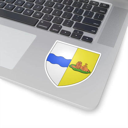 Blason ville be Denderleeuw ancien (Belgium) (Coat of Arms) STICKER Vinyl Kiss-Cut Decal - The Sticker Space