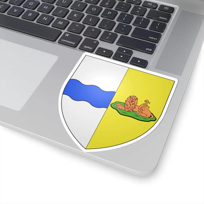 Blason ville be Denderleeuw ancien (Belgium) (Coat of Arms) STICKER Vinyl Kiss-Cut Decal - The Sticker Space