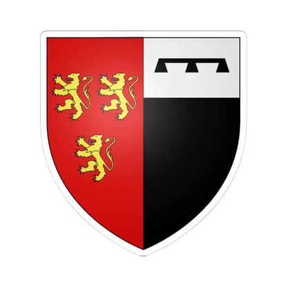 Blason ville be Denderleeuw (Belgium) (Coat of Arms) STICKER Vinyl Kiss-Cut Decal 4 Inch White - The Sticker Space
