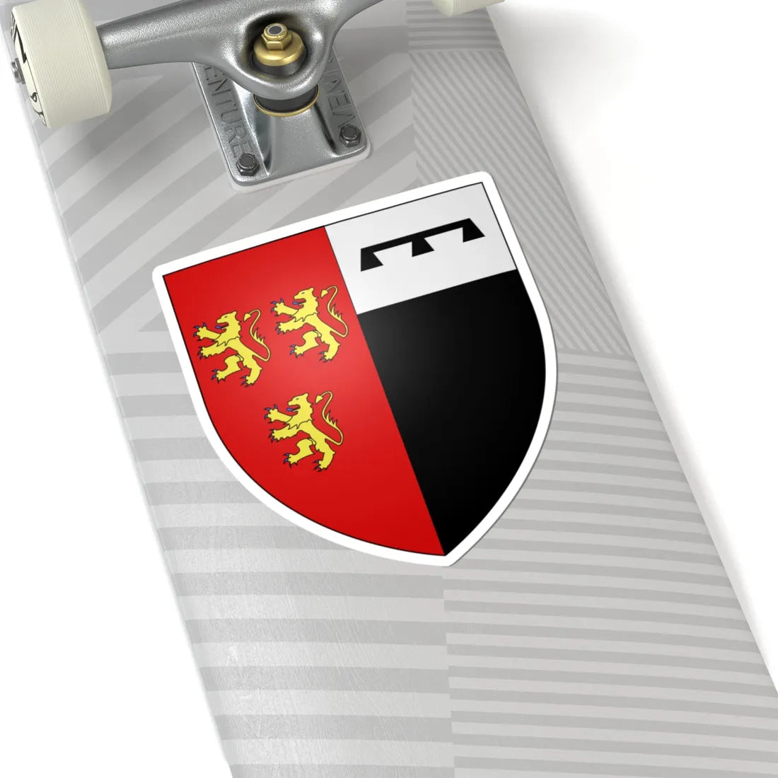 Blason ville be Denderleeuw (Belgium) (Coat of Arms) STICKER Vinyl Kiss-Cut Decal - The Sticker Space