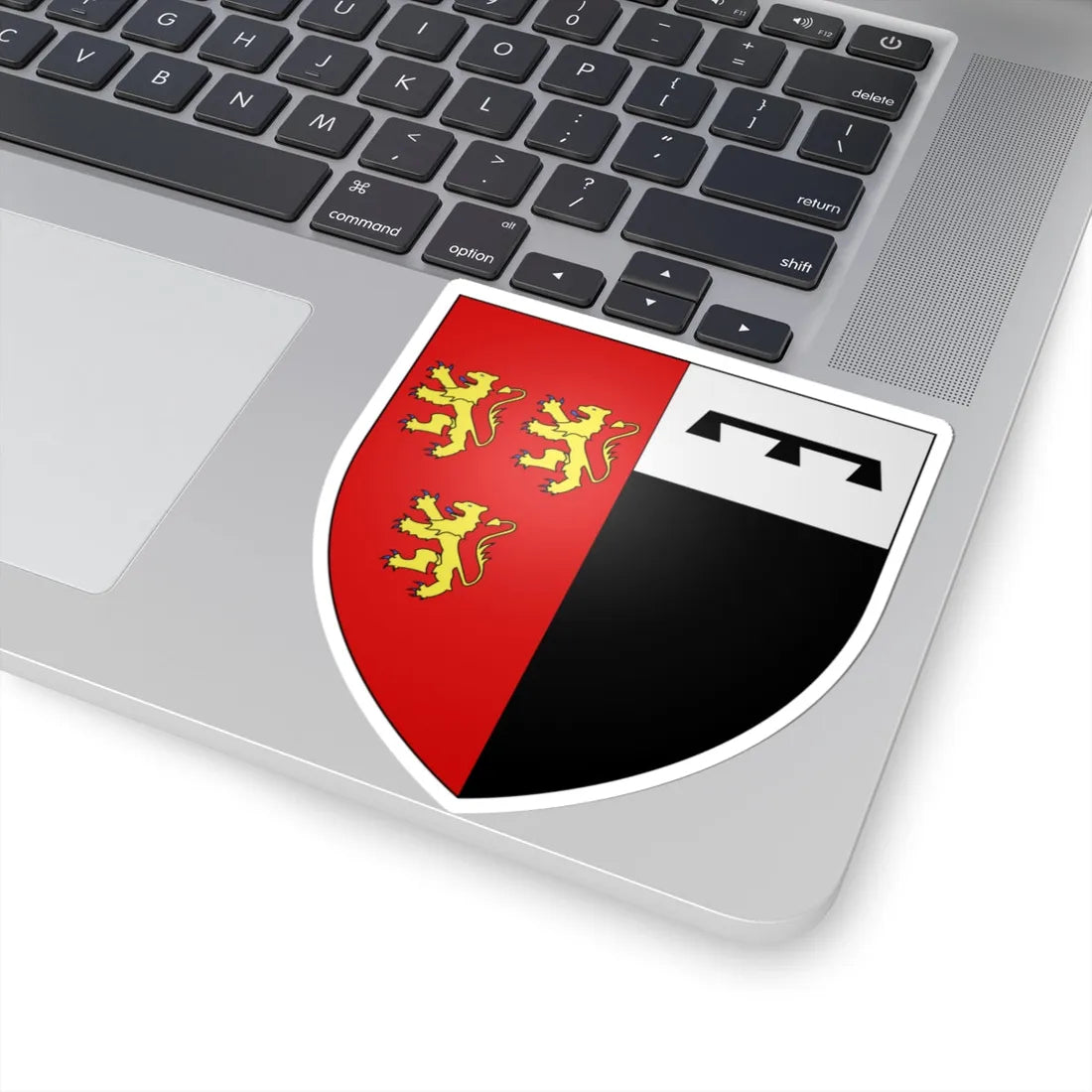 Blason ville be Denderleeuw (Belgium) (Coat of Arms) STICKER Vinyl Kiss-Cut Decal - The Sticker Space