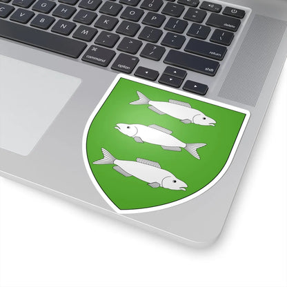 Blason ville be Denderwindeke (Belgium) (Coat of Arms) STICKER Vinyl Kiss-Cut Decal - The Sticker Space
