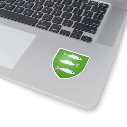 Blason ville be Denderwindeke (Belgium) (Coat of Arms) STICKER Vinyl Kiss-Cut Decal - The Sticker Space