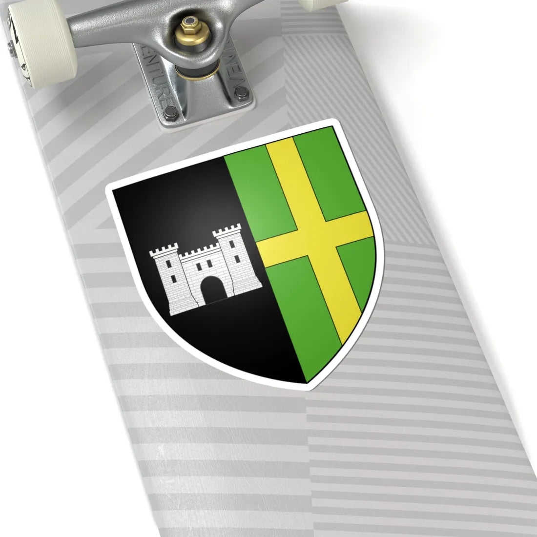 Blason ville be Deurle (Belgium) (Coat of Arms) STICKER Vinyl Kiss-Cut Decal - The Sticker Space