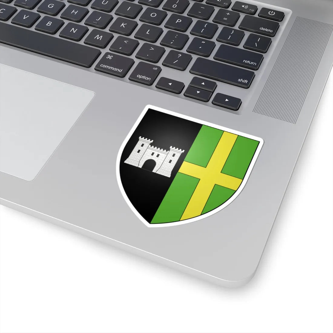 Blason ville be Deurle (Belgium) (Coat of Arms) STICKER Vinyl Kiss-Cut Decal - The Sticker Space