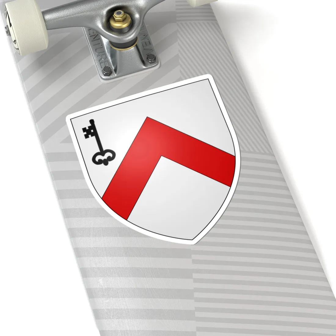 Blason ville be Dudzele (Belgium) (Coat of Arms) STICKER Vinyl Kiss-Cut Decal - The Sticker Space