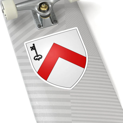 Blason ville be Dudzele (Belgium) (Coat of Arms) STICKER Vinyl Kiss-Cut Decal - The Sticker Space