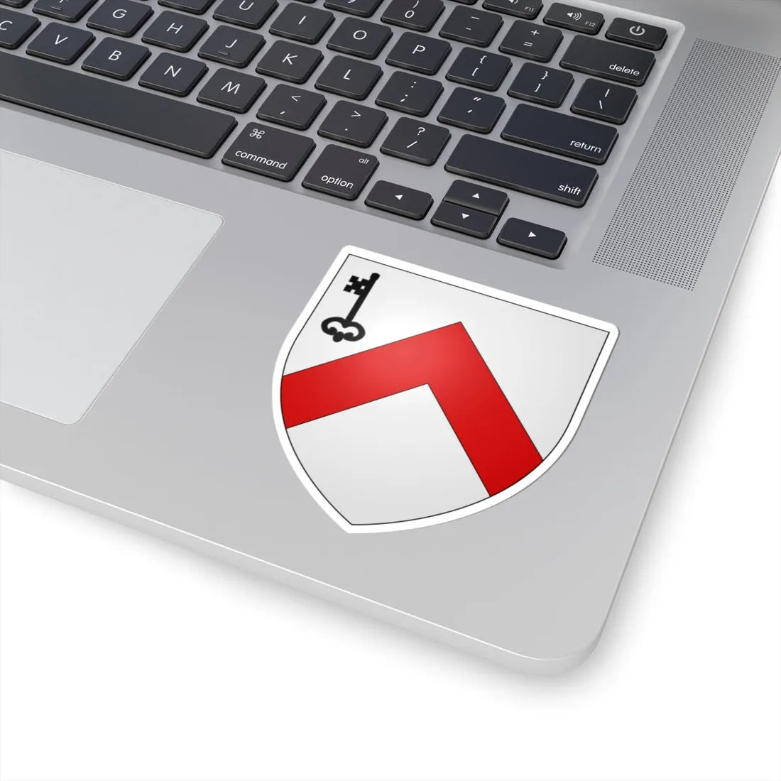 Blason ville be Dudzele (Belgium) (Coat of Arms) STICKER Vinyl Kiss-Cut Decal - The Sticker Space
