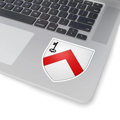 Blason ville be Dudzele (Belgium) (Coat of Arms) STICKER Vinyl Kiss-Cut Decal - The Sticker Space