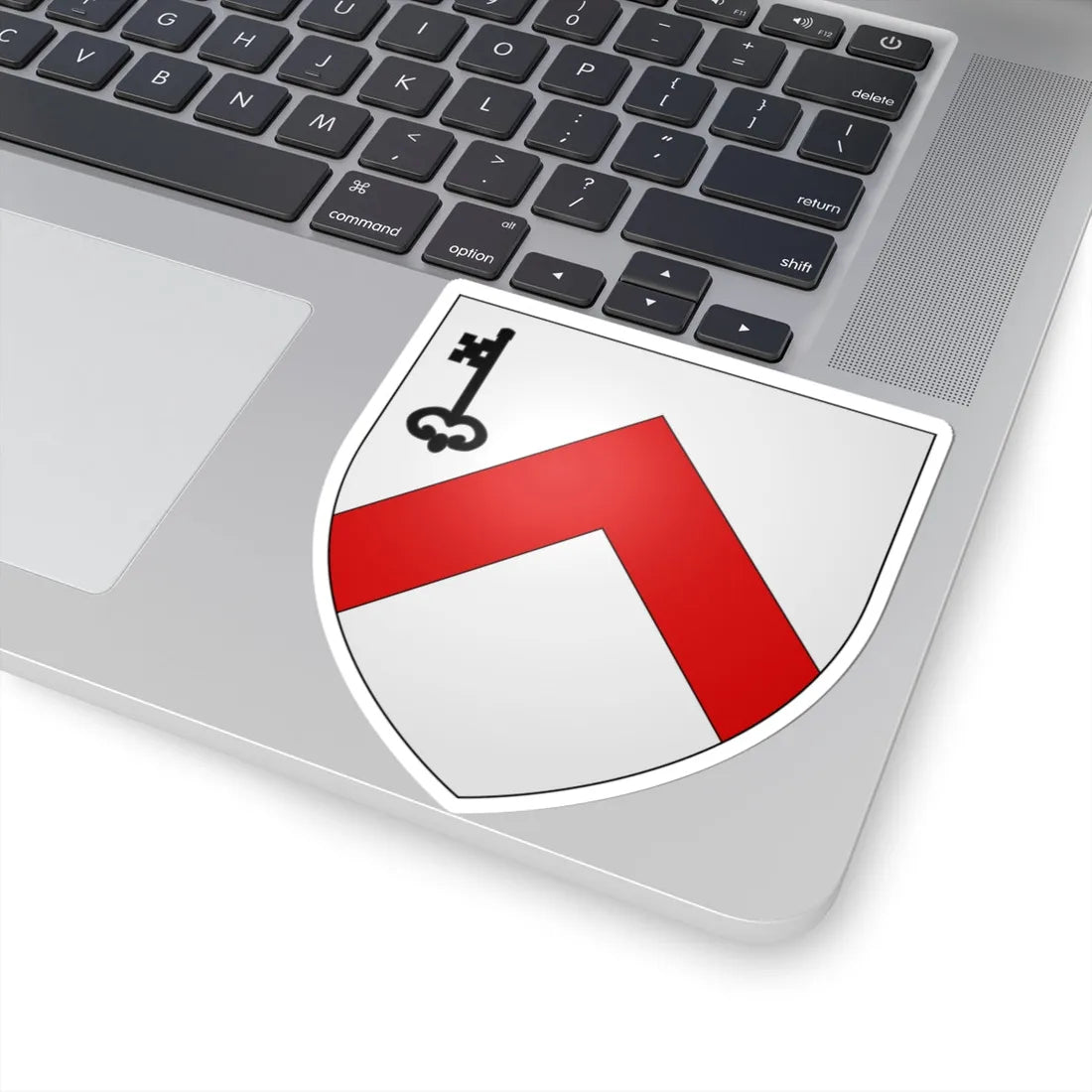 Blason ville be Dudzele (Belgium) (Coat of Arms) STICKER Vinyl Kiss-Cut Decal - The Sticker Space