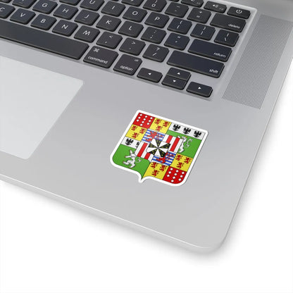 Blason ville be Ecaussinnes (Belgium) (Coat of Arms) STICKER Vinyl Kiss-Cut Decal - The Sticker Space