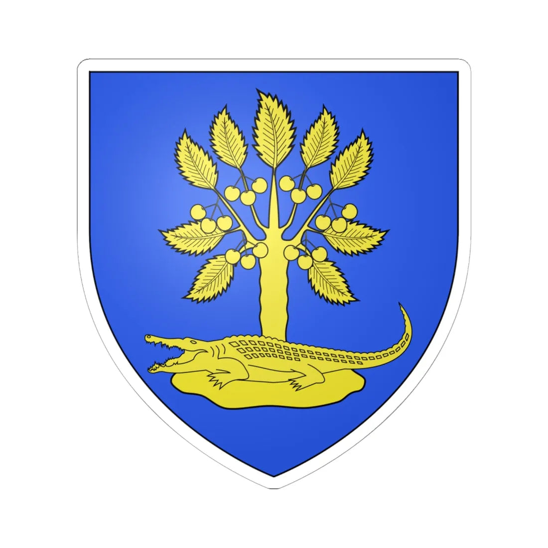 Blason ville be Edelare (Belgium) (Coat of Arms) STICKER Vinyl Kiss-Cut Decal - The Sticker Space
