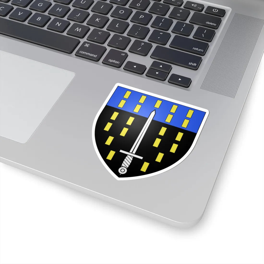 Blason ville be Erondegem (Belgium) (Coat of Arms) STICKER Vinyl Kiss-Cut Decal - The Sticker Space