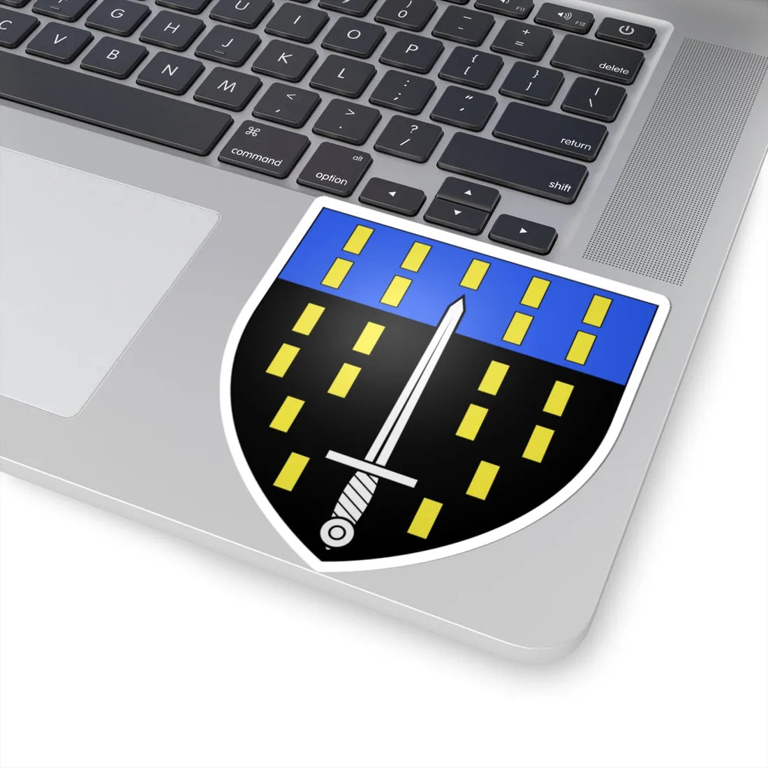 Blason ville be Erondegem (Belgium) (Coat of Arms) STICKER Vinyl Kiss-Cut Decal - The Sticker Space