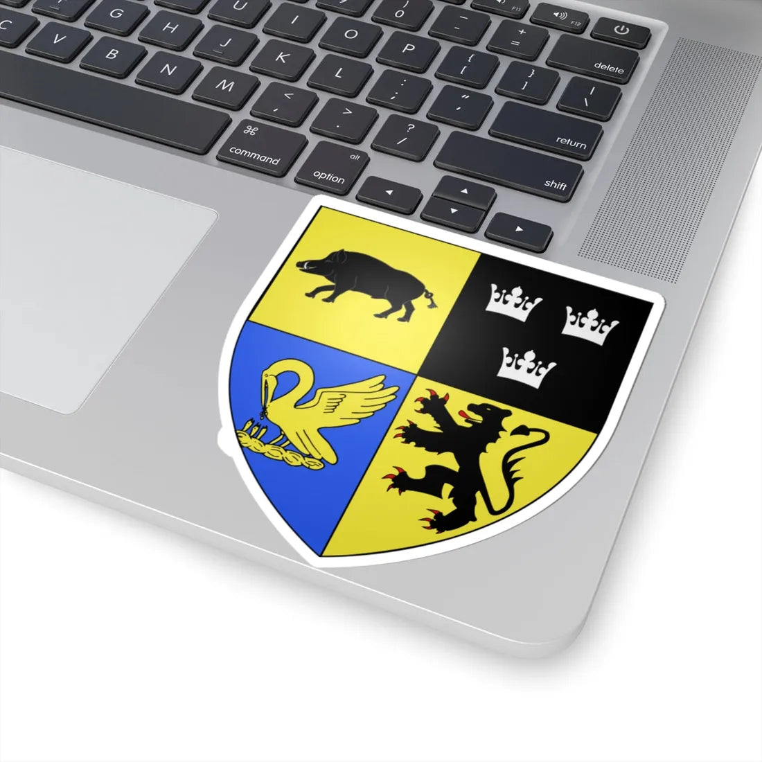 Blason ville be Evergem (Belgium) (Coat of Arms) STICKER Vinyl Kiss-Cut Decal - The Sticker Space