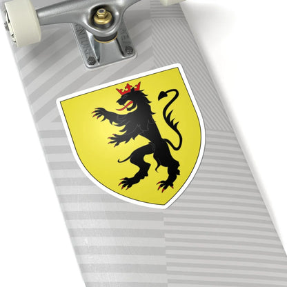 Blason ville be Fleurus Hainaut (Belgium) (Coat of Arms) STICKER Vinyl Kiss-Cut Decal - The Sticker Space