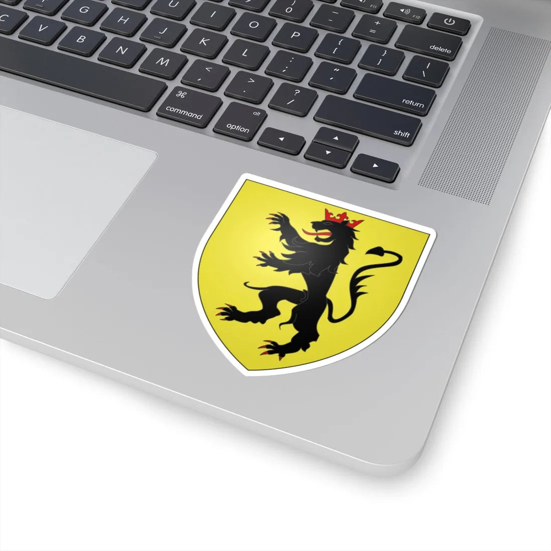 Blason ville be Fleurus Hainaut (Belgium) (Coat of Arms) STICKER Vinyl Kiss-Cut Decal - The Sticker Space