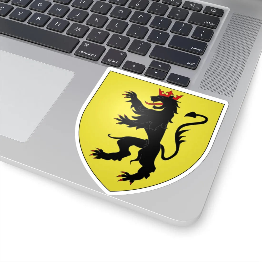 Blason ville be Fleurus Hainaut (Belgium) (Coat of Arms) STICKER Vinyl Kiss-Cut Decal - The Sticker Space