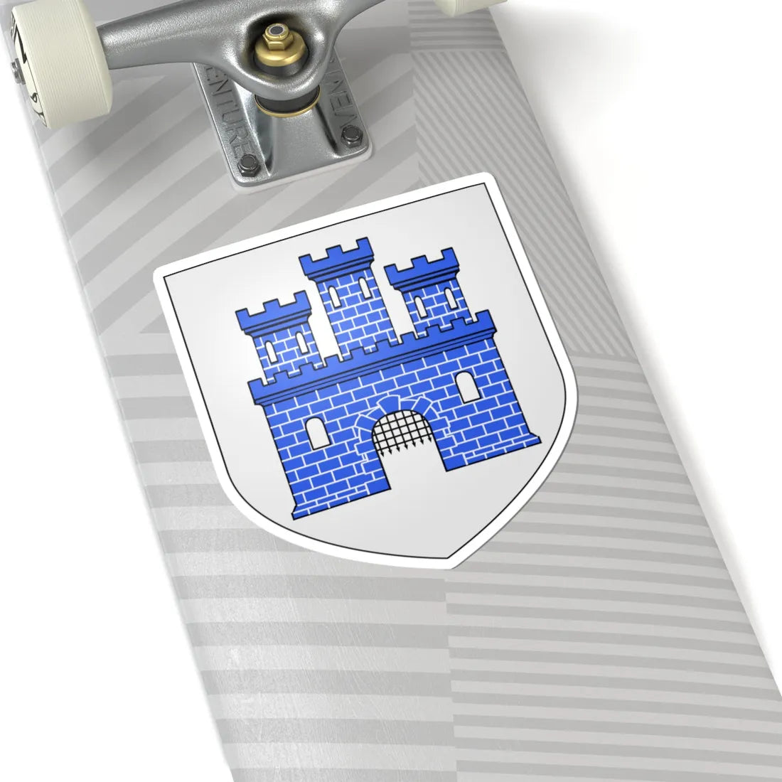 Blason ville be Flobecq (Belgium) (Coat of Arms) STICKER Vinyl Kiss-Cut Decal - The Sticker Space