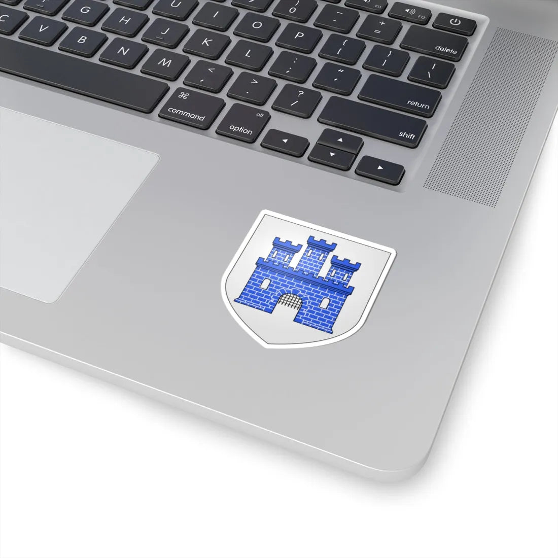 Blason ville be Flobecq (Belgium) (Coat of Arms) STICKER Vinyl Kiss-Cut Decal - The Sticker Space