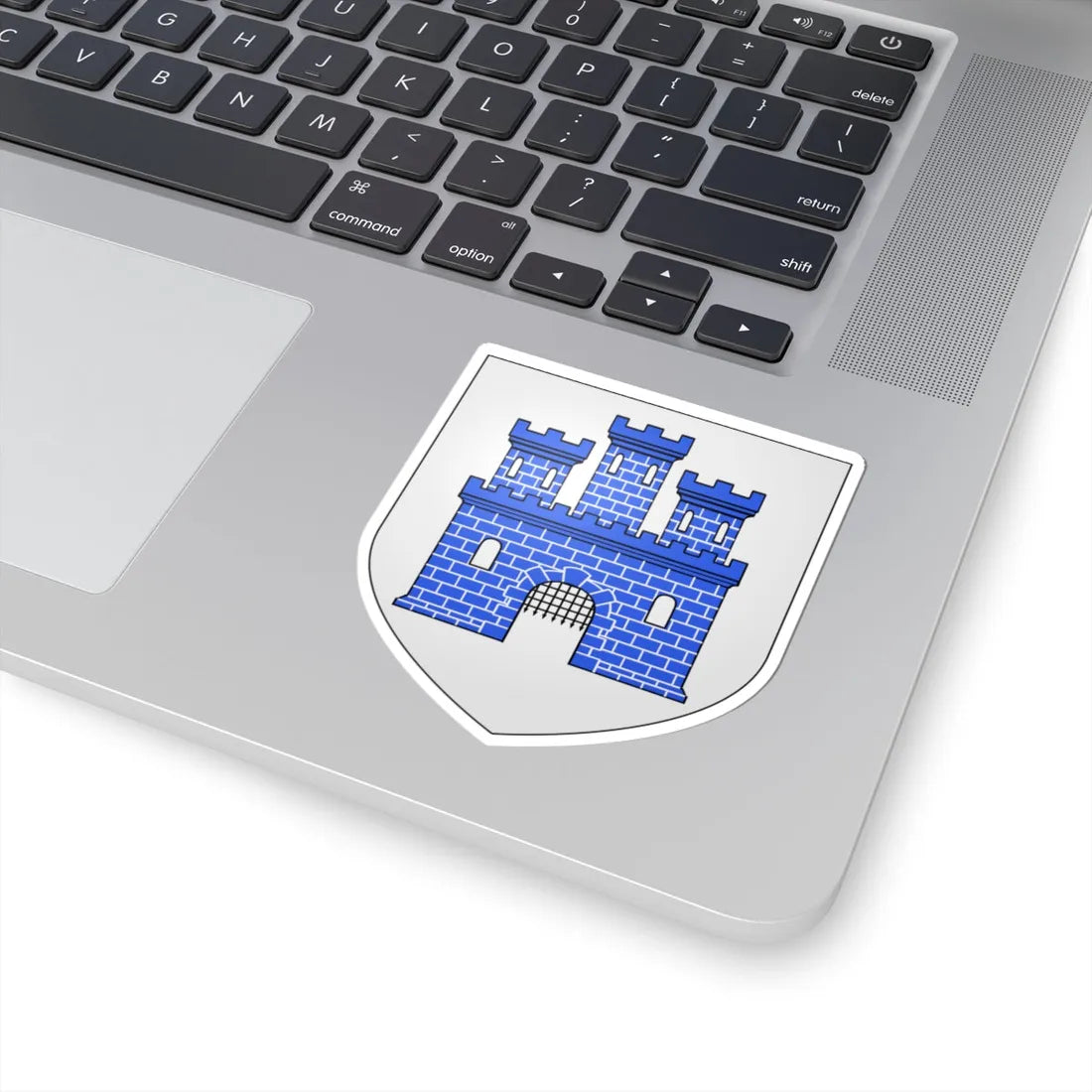 Blason ville be Flobecq (Belgium) (Coat of Arms) STICKER Vinyl Kiss-Cut Decal - The Sticker Space