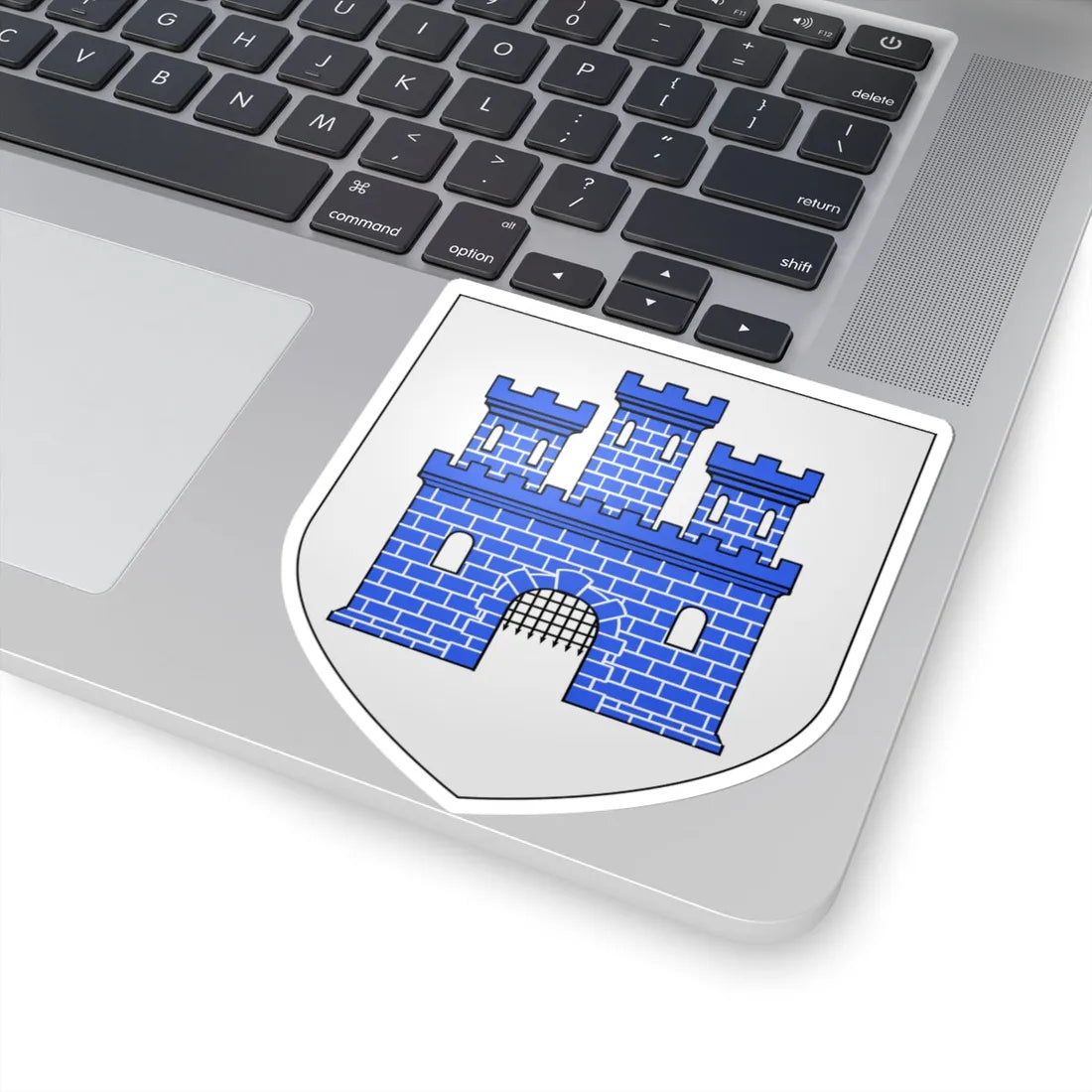 Blason ville be Flobecq (Belgium) (Coat of Arms) STICKER Vinyl Kiss-Cut Decal - The Sticker Space