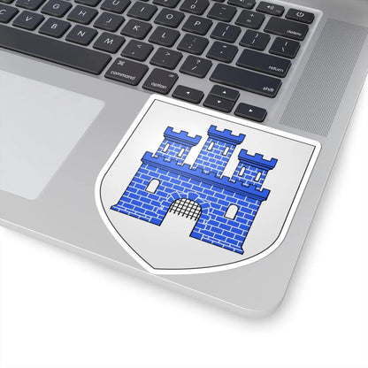Blason ville be Flobecq (Belgium) (Coat of Arms) STICKER Vinyl Kiss-Cut Decal - The Sticker Space