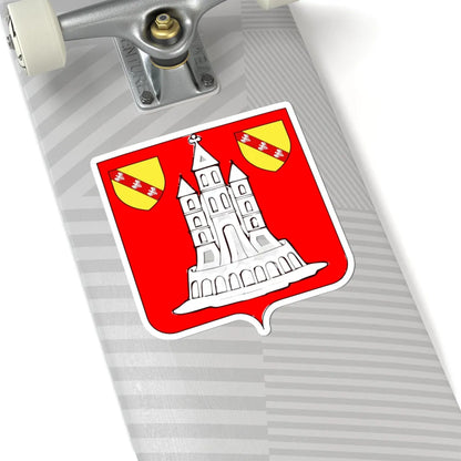 Blason ville be Florennes (Belgium) (Coat of Arms) STICKER Vinyl Kiss-Cut Decal - The Sticker Space