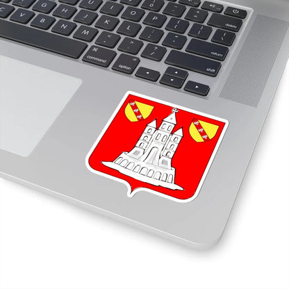 Blason ville be Florennes (Belgium) (Coat of Arms) STICKER Vinyl Kiss-Cut Decal - The Sticker Space