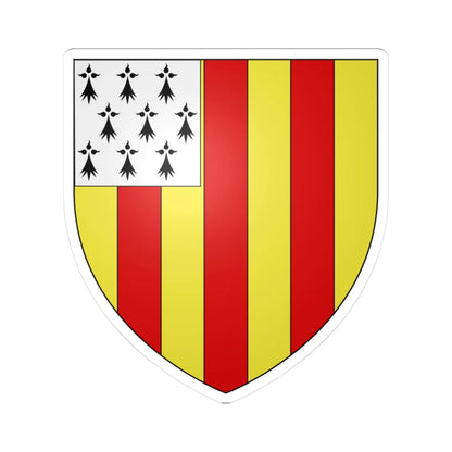 Blason ville be Geel (Belgium) (Coat of Arms) STICKER Vinyl Kiss-Cut Decal 3 Inch White - The Sticker Space