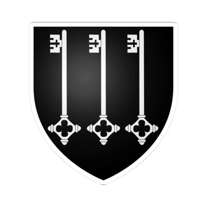 Blason ville be Gembloux Namur (Belgium) (Coat of Arms) STICKER Vinyl Kiss-Cut Decal 3 Inch White - The Sticker Space