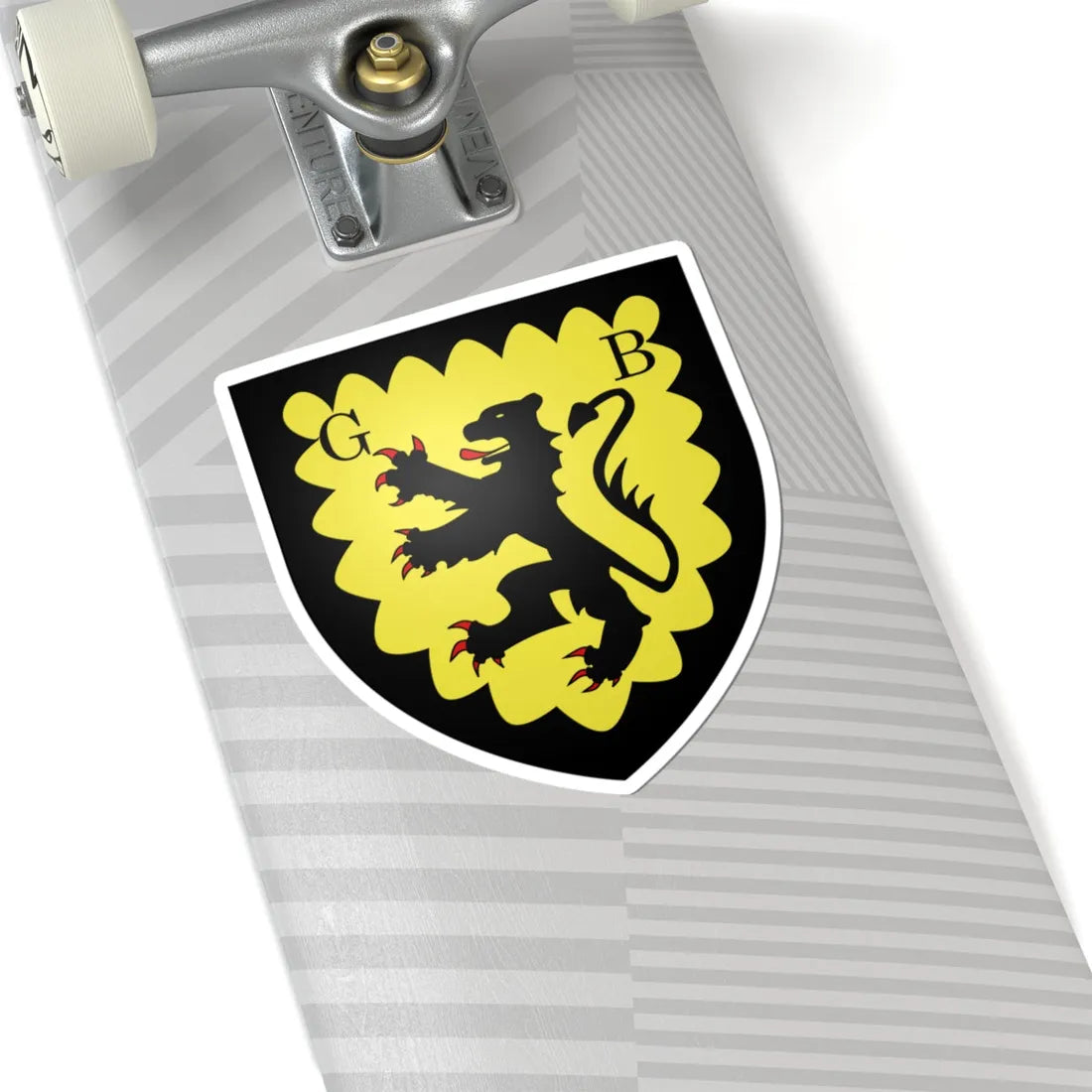 Blason ville be Gentbrugge (Belgium) (Coat of Arms) STICKER Vinyl Kiss-Cut Decal - The Sticker Space