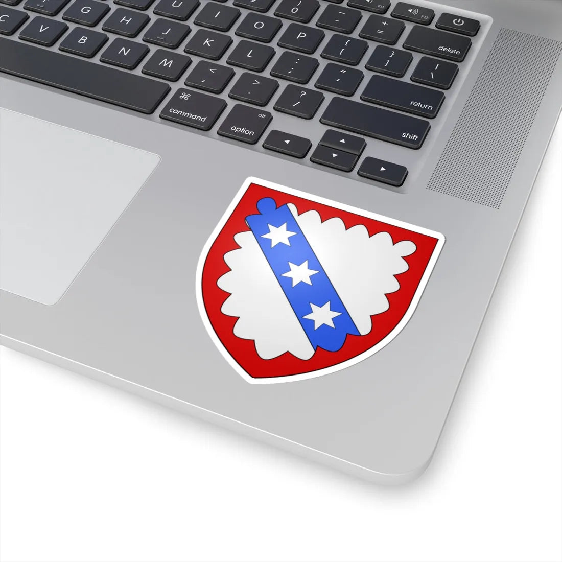 Blason ville be Gijzegem (Belgium) (Coat of Arms) STICKER Vinyl Kiss-Cut Decal - The Sticker Space