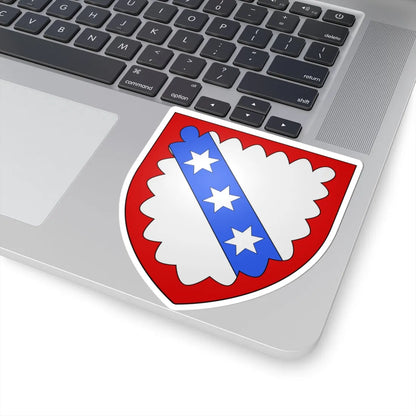 Blason ville be Gijzegem (Belgium) (Coat of Arms) STICKER Vinyl Kiss-Cut Decal - The Sticker Space